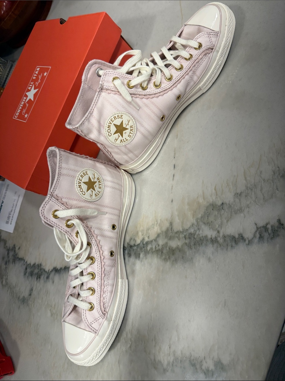 Converse Chuck Taylor All Star High Top Sneakers in Light Pink